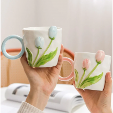 Ceramic mug "Tulips"